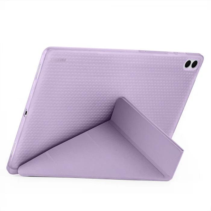 Samsung Tab S11 Ultra Kılıf Tri Folding Kalem Bölmeli Standlı Kılıf