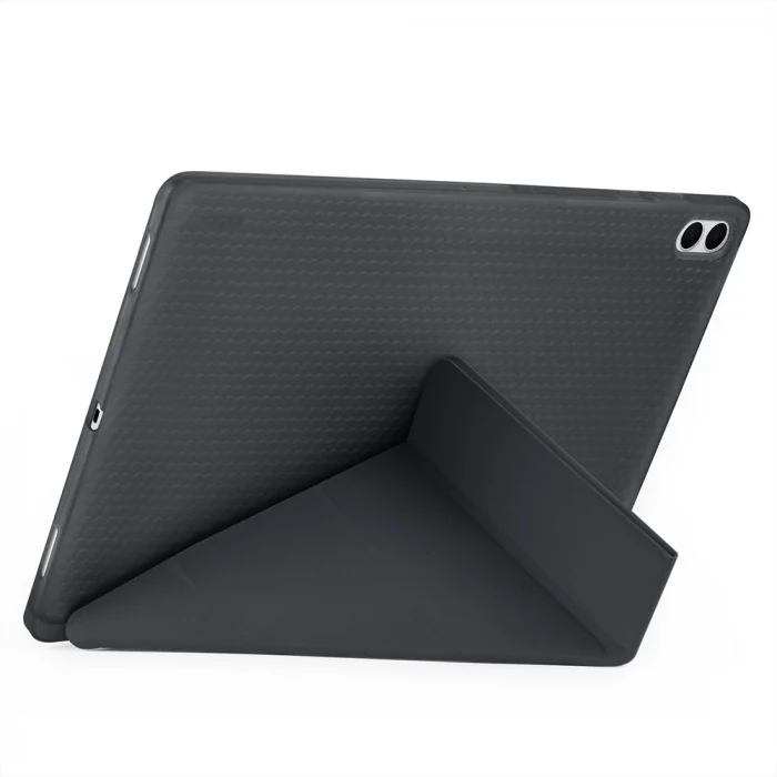 Samsung Tab S11 Ultra Kılıf Tri Folding Kalem Bölmeli Standlı Kılıf