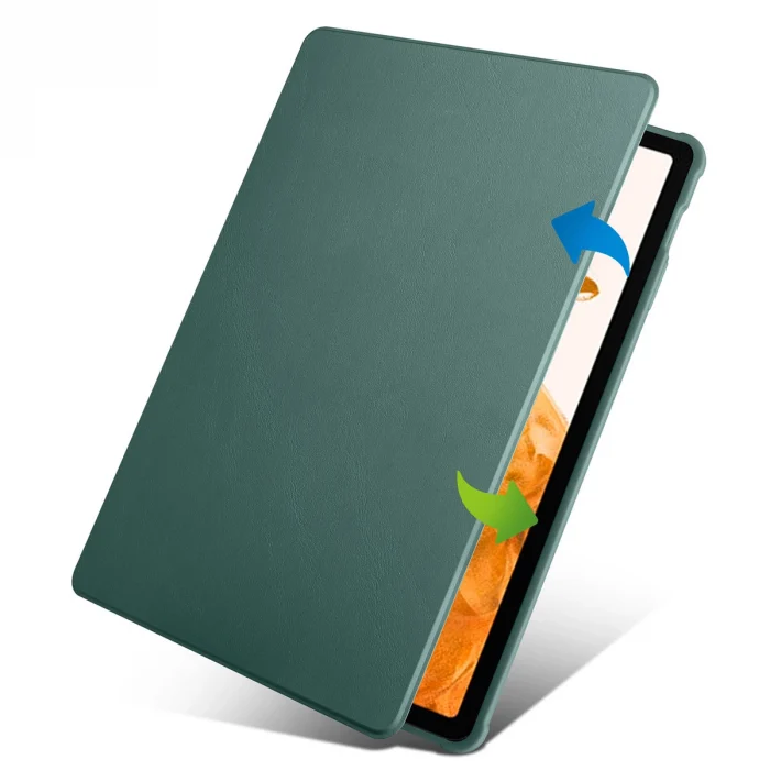 Tab S8 Plus SM-X800 Kılıf Termik Kalem Bölmeli Dönebilen Standlı Kılıf