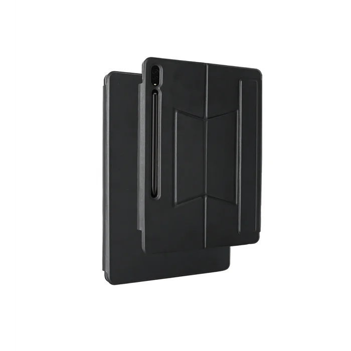 Samsung Tab S9 FE Plus Border Keyboard Bluetooh Bağlantılı Standlı Klavyeli Tablet Kılıfı