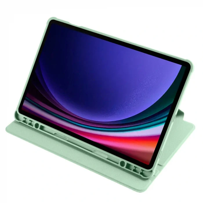 Samsung Tab S9 Kılıf Termik Kalem Bölmeli Dönebilen Standlı Kılıf