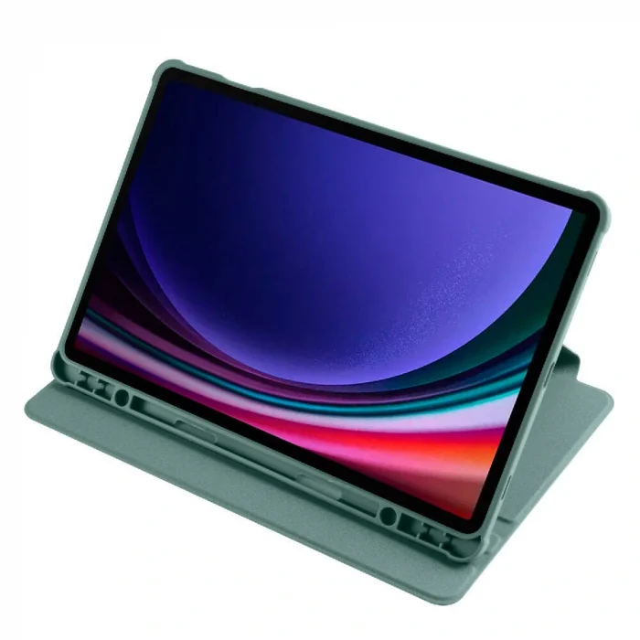 Samsung Tab S9 Kılıf Termik Kalem Bölmeli Dönebilen Standlı Kılıf