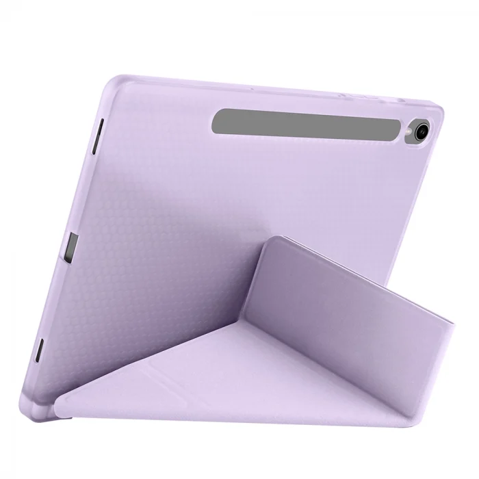 Samsung Tab S9 Kılıf Tri Folding Kalem Bölmeli Standlı Kılıf