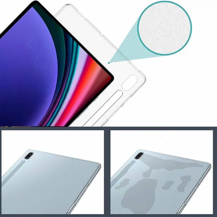 Samsung Tab S9 Plus Kılıf Tablet Süper Silikon Kapak