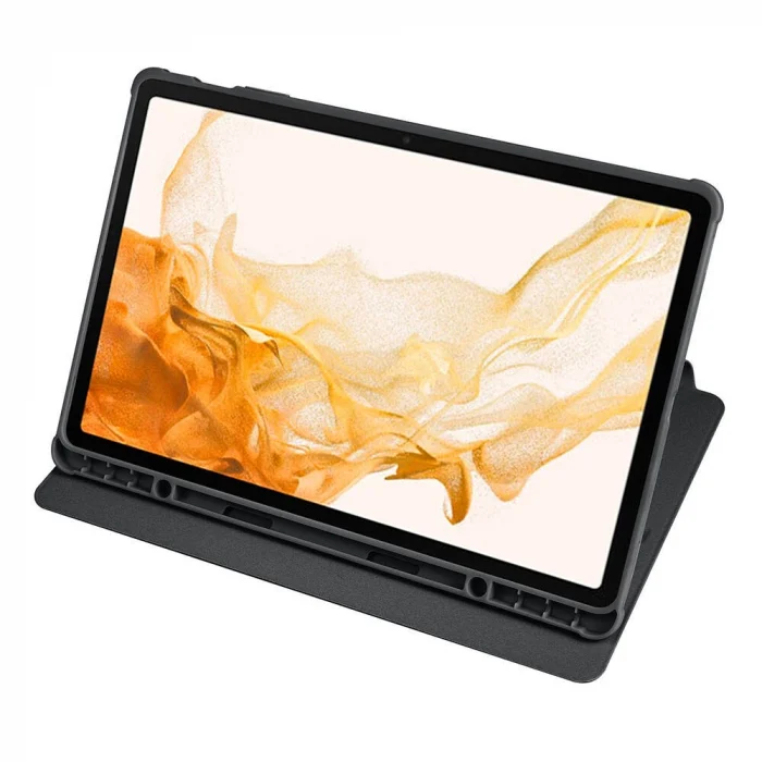 Samsung Tab S9 Plus Kılıf Termik Kalem Bölmeli Dönebilen Standlı Kılıf
