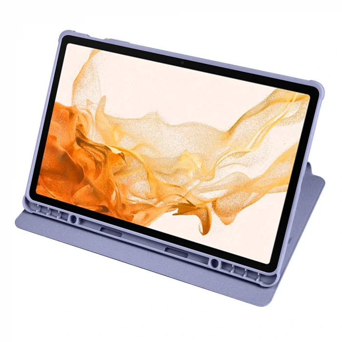 Samsung Tab S9 Plus Kılıf Termik Kalem Bölmeli Dönebilen Standlı Kılıf