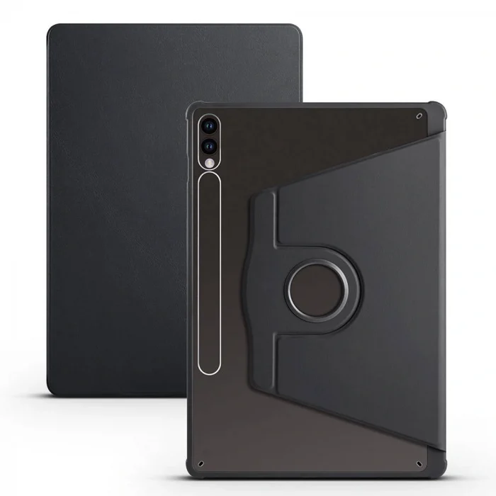 Samsung Tab S9 Plus Kılıf Termik Kalem Bölmeli Dönebilen Standlı Kılıf