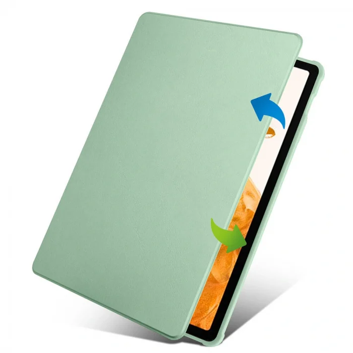 Samsung Tab S9 Plus Kılıf Termik Kalem Bölmeli Dönebilen Standlı Kılıf