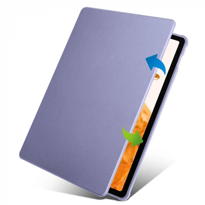 Samsung Tab S9 Plus Kılıf Termik Kalem Bölmeli Dönebilen Standlı Kılıf