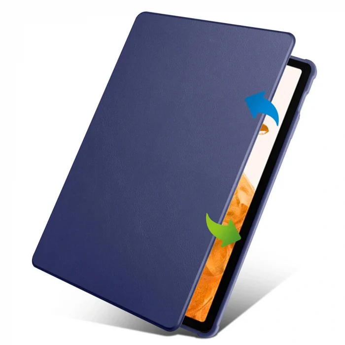 Samsung Tab S9 Plus Kılıf Termik Kalem Bölmeli Dönebilen Standlı Kılıf