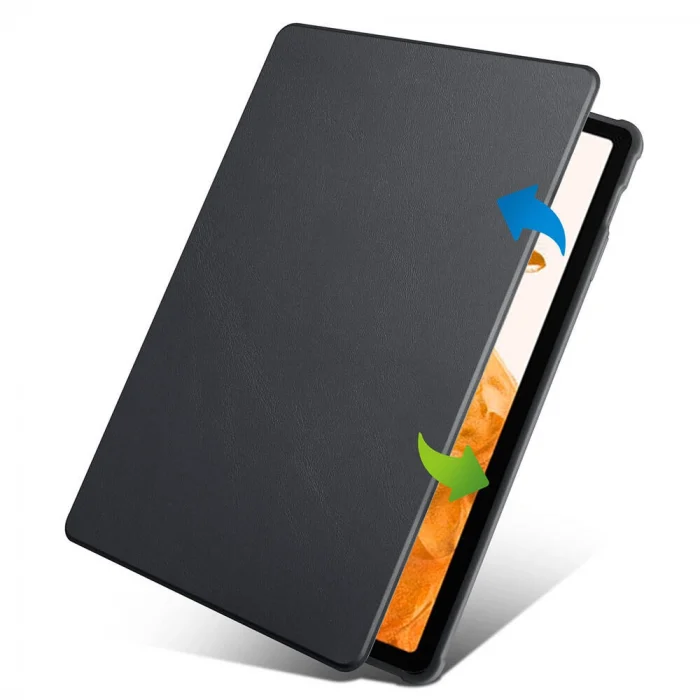 Samsung Tab S9 Plus Kılıf Termik Kalem Bölmeli Dönebilen Standlı Kılıf