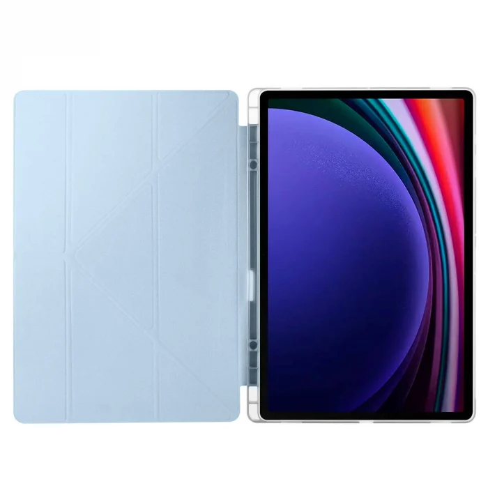 Samsung Tab S9 Ultra Kılıf Tri Folding Kalem Bölmeli Standlı Kılıf