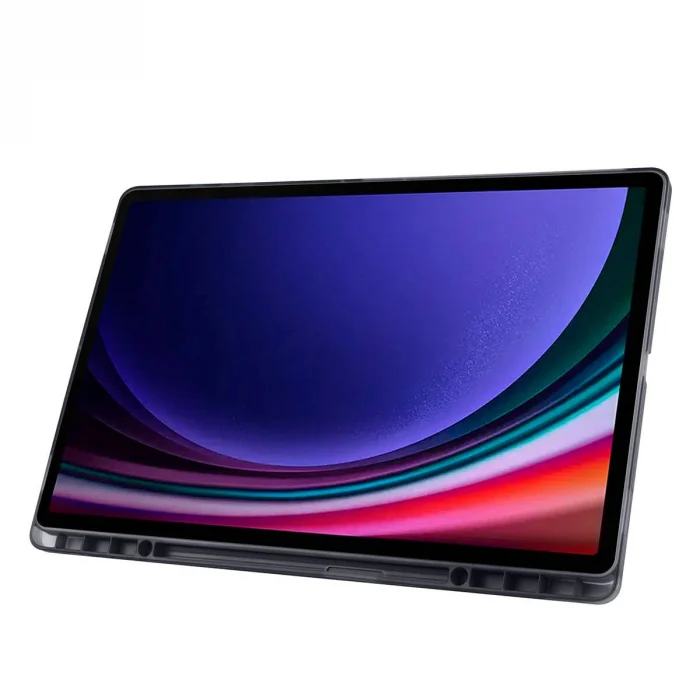 Samsung Tab S9 Ultra Kılıf Tri Folding Kalem Bölmeli Standlı Kılıf