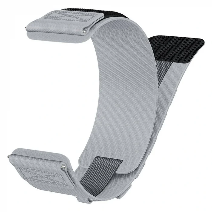 Samsung Watch 42mm Uyumlu-112 20mm Orbital Örgülü Halat Tasarımlı Naylon Kumaş Hasır Kordon