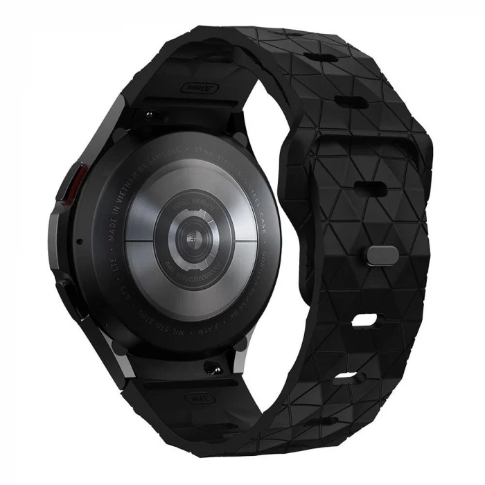 Samsung Watch 6 44mm KRD-116 20mm Futbol Desenli Spor Tasarımlı Silikon Kordon