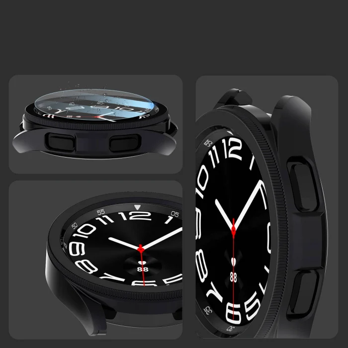 Samsung Watch 6 Classic 43mm Sert PC Kasa ve Ekran Koruyucu Watch Gard 29