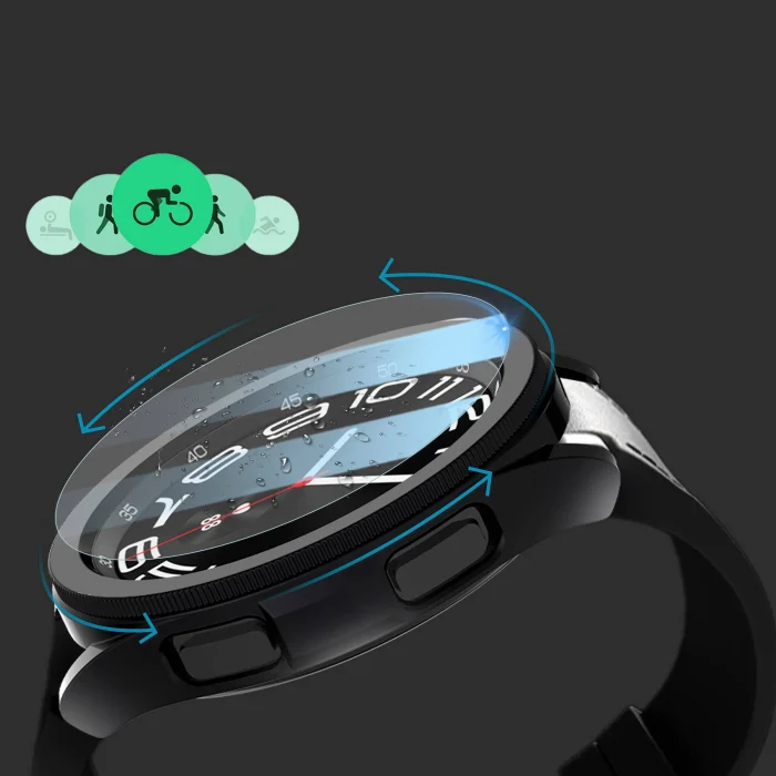Samsung Watch 6 Classic 43mm Sert PC Kasa ve Ekran Koruyucu Watch Gard 29