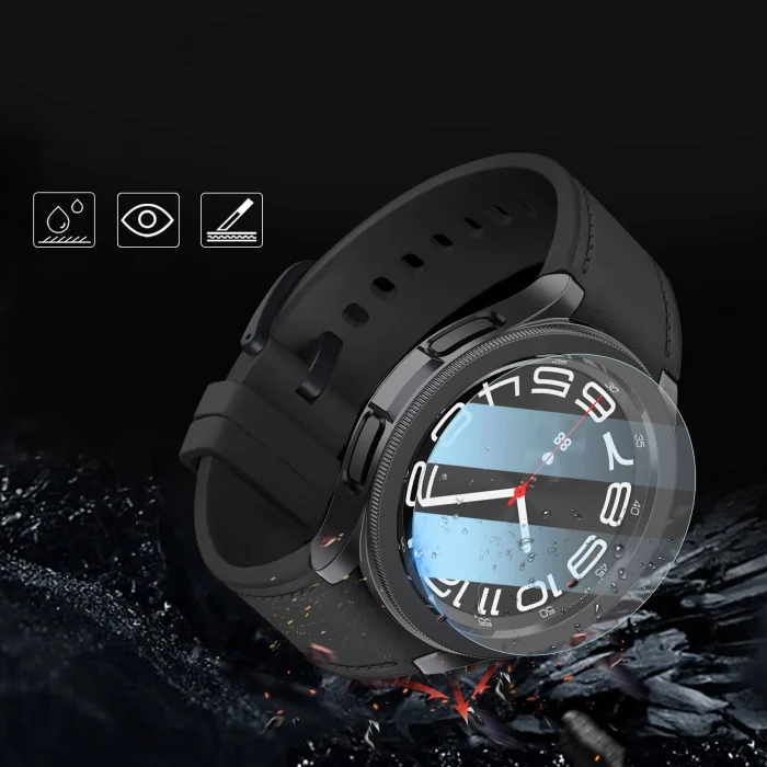 Samsung Watch 6 Classic 47mm Sert PC Kasa ve Ekran Koruyucu Watch