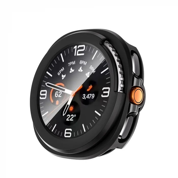 Samsung Watch 8 Classic 46mm Sert PC Kasa ve Ekran Koruyucu Watch Gard 39