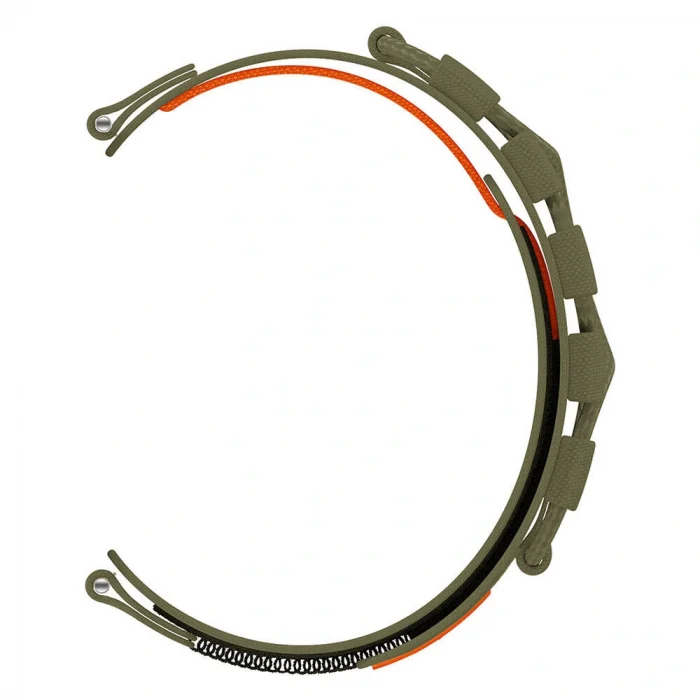 Samsung Watch Active 2 40mm Uyumlu-112 20mm Orbital Örgülü Halat Tasarımlı Naylon Kumaş Hasır Kordon