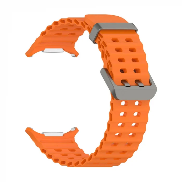 Samsung Watch Ultra 47mm KRD-118 Tırtıklı Tasarım Silikon Kordon