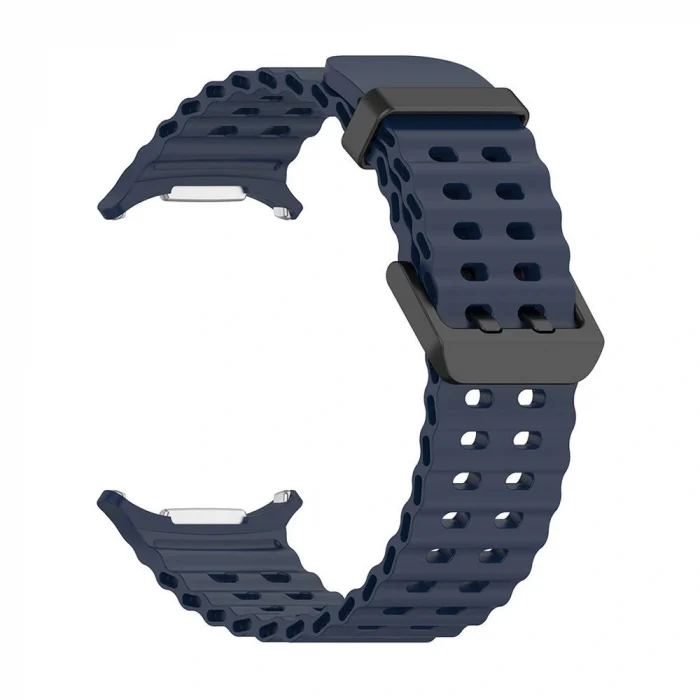 Samsung Watch Ultra 47mm Uyumlu-118 Tırtıklı Tasarım Silikon Kordon