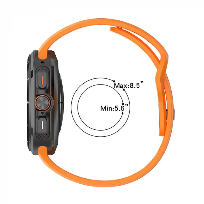 Samsung Watch Ultra 47mm Uyumlu-119 Delikli Tasarım Silikon Kordon