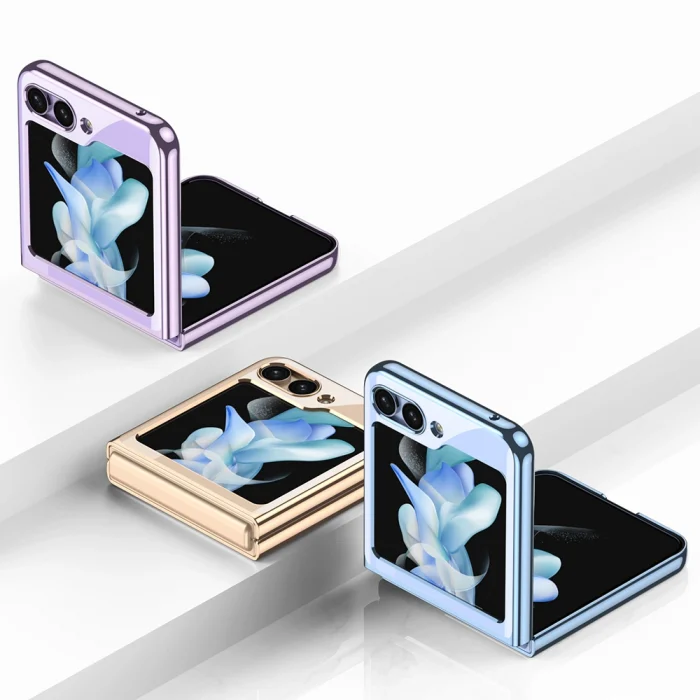 Samsung Z Flip 5 Kılıf Kıpta Lensli Kapak