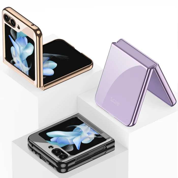 Samsung Z Flip 5 Kılıf Kıpta Lensli Kapak