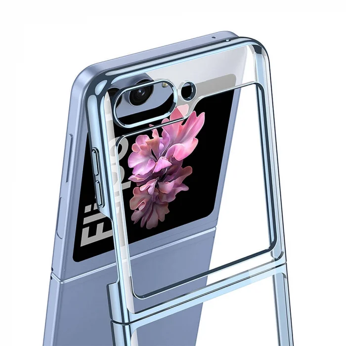 Samsung Z Flip 6 Kılıf Full Camlı Kıpta Kapak
