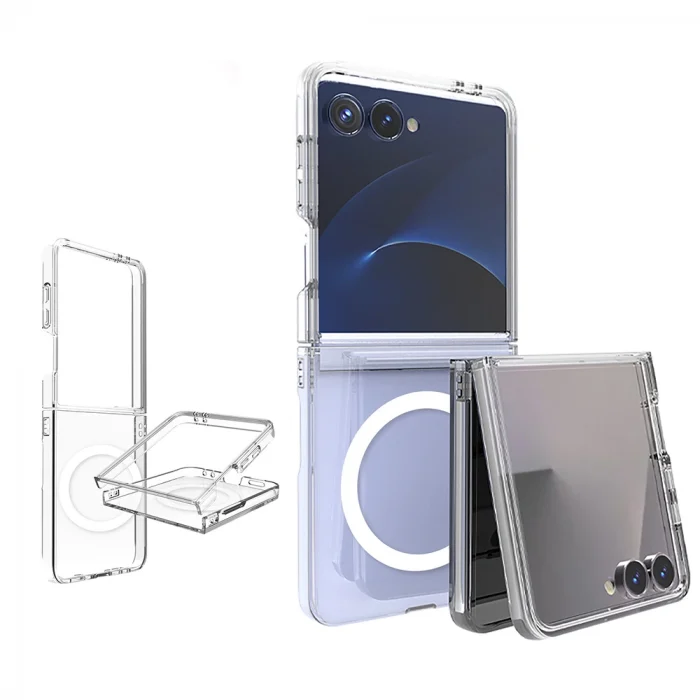 Samsung Z Flip 7 Kılıf Kamera Korumalı M-safe Sert PC Porto Kapak