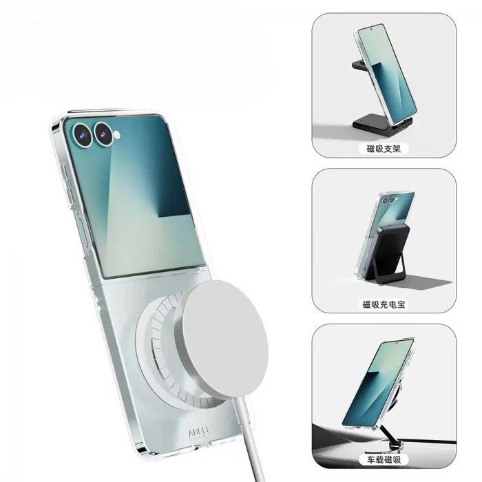 Samsung Z Flip 7 Kılıf Kamera Korumalı M-safe Sert PC Porto Kapak