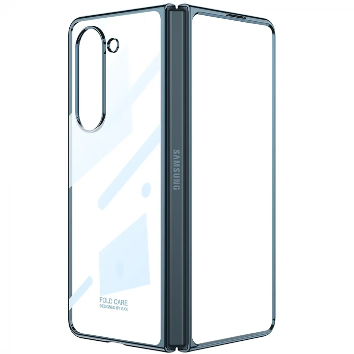 Samsung Z Fold 5 Kılıf Full Camlı Kıpta Kapak
