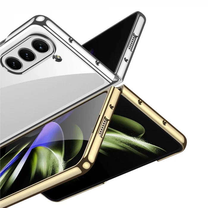 Samsung Z Fold 5 Kılıf Full Camlı Kıpta Kapak