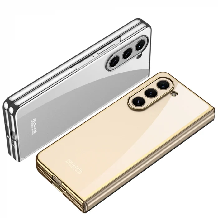 Samsung Z Fold 5 Kılıf Full Camlı Kıpta Kapak