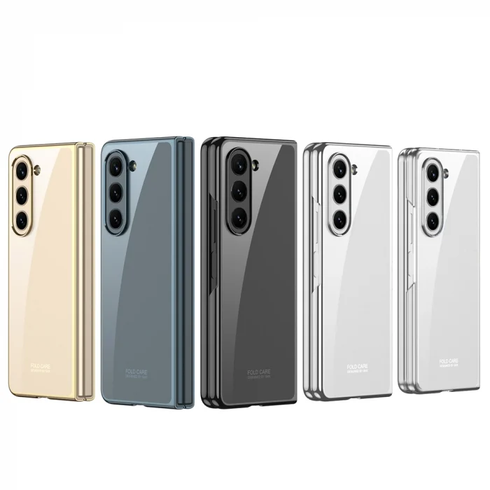 Samsung Z Fold 5 Kılıf Full Camlı Kıpta Kapak