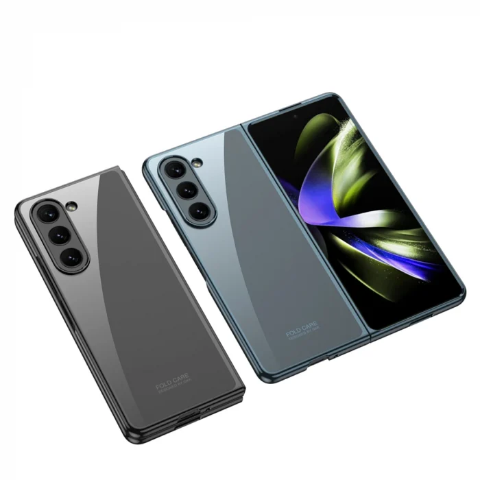 Samsung Z Fold 5 Kılıf Full Camlı Kıpta Kapak