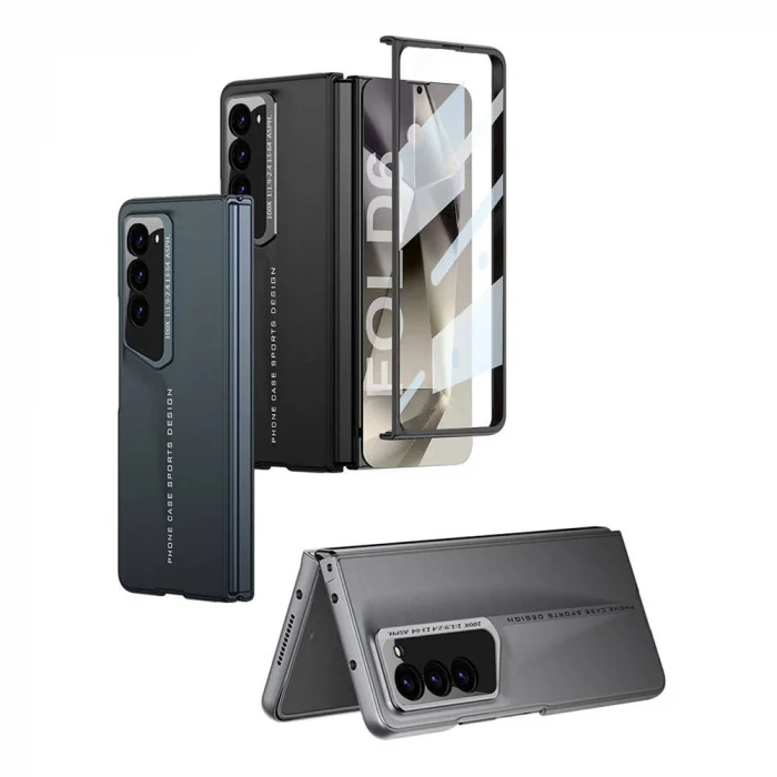 Samsung Z Fold 6 Kılıf Ultra İnce Kamera Korumalı Sert Rubber Procase Kapak