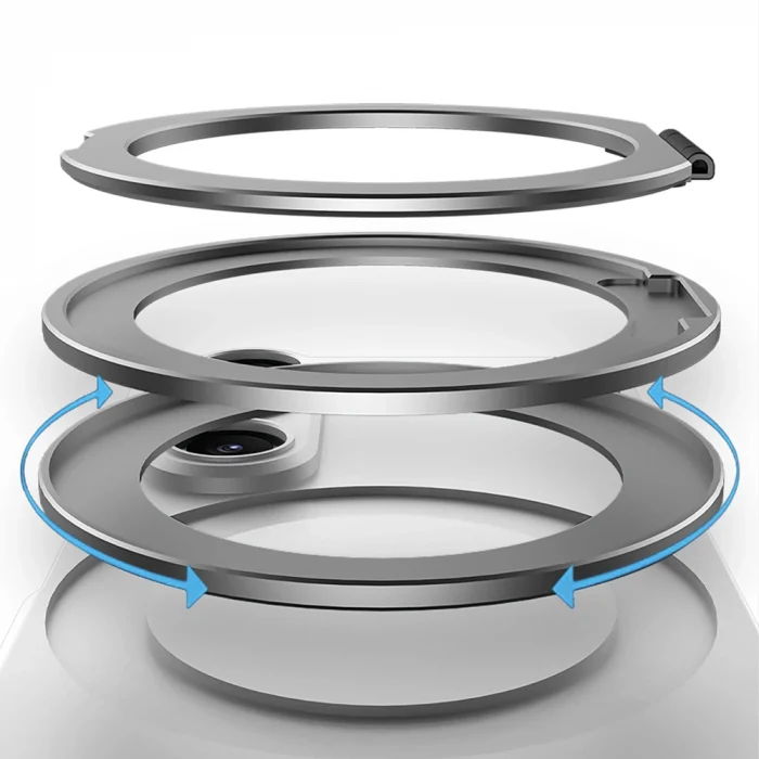 Samsung Z Fold 7 Kılıf M-safe Şarj Özellikli Kıpta Yüzüklü Kamera Korumalı Kapak