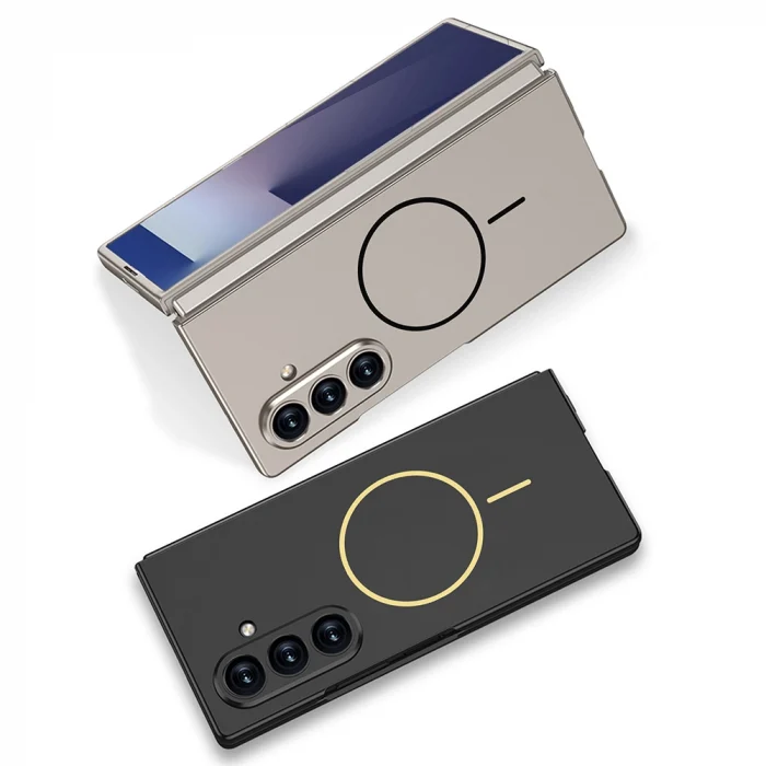 Samsung Z Fold 7 Kılıf Wireless Şarj Özellikli Kıpta M-safe Kapak