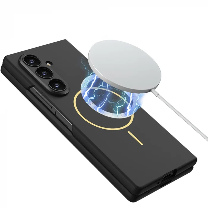 Samsung Z Fold 7 Kılıf Wireless Şarj Özellikli Kıpta M-safe Kapak
