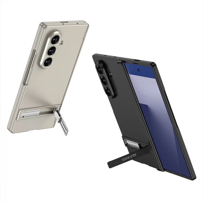 Samsung Z Fold 7 Kılıf Kıpta Standlı Kapak