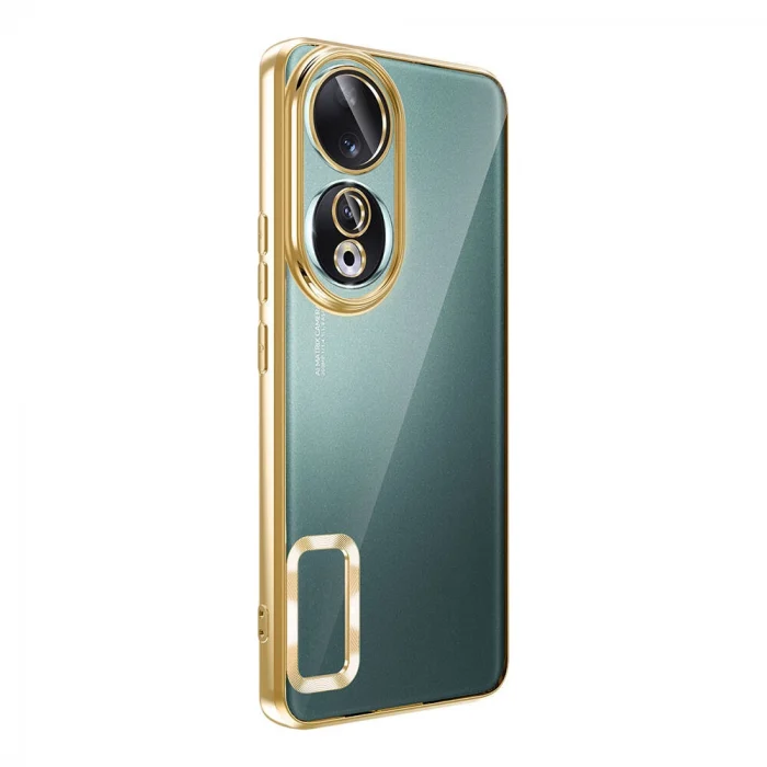 Honor 90 Kılıf Kamera Korumalı Logo Gösteren Omega Kapak