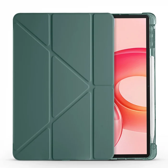 Honor Pad 10 12.1 Kılıf Tri Folding Kalem Bölmeli Standlı Kılıf
