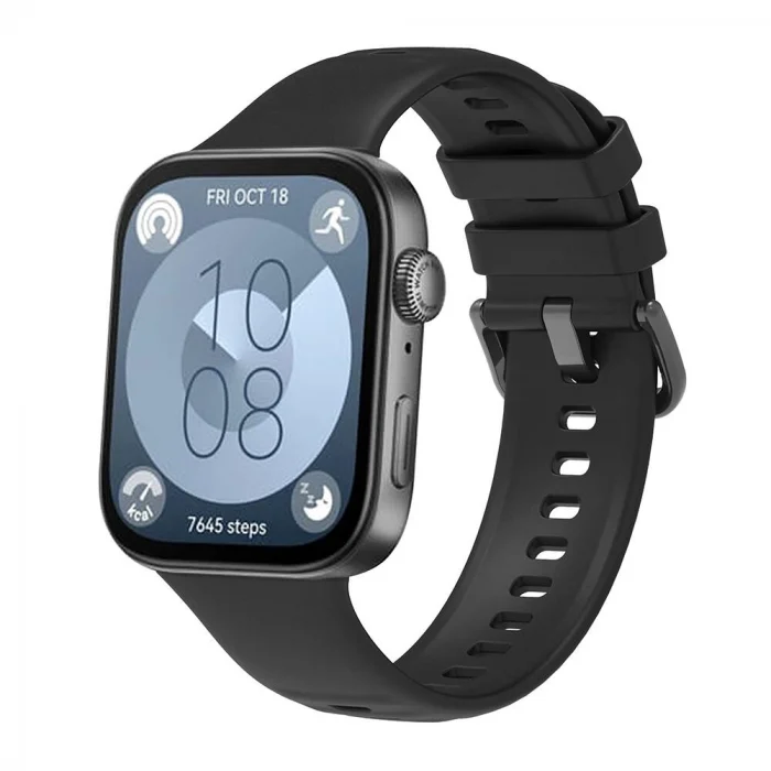 Watch Fit 3 Band Serisi Klasik Kordon Silikon Strap Kayış