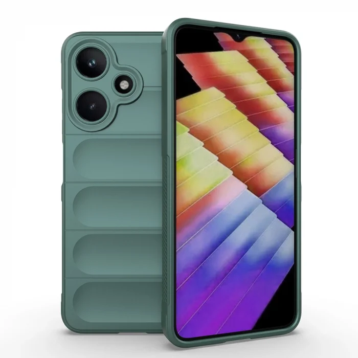 İnfinix Hot 30i Kılıf Esnek TPU Oyuklu Arka Yüzey Tasarımlı Etnik Silikon Kapak