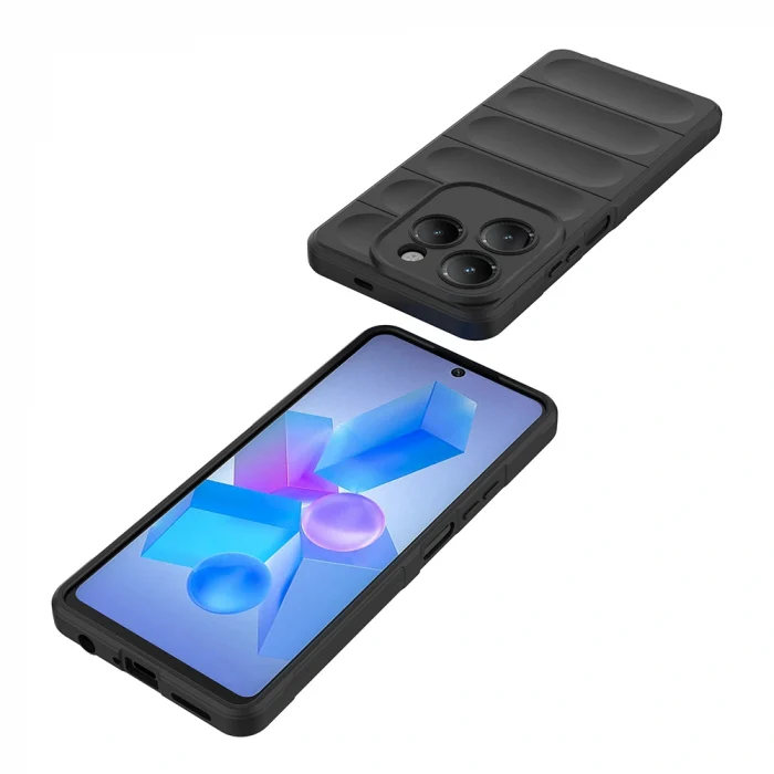 İnfinix Hot 40 Pro Kılıf Esnek TPU Oyuklu Arka Yüzey Tasarımlı Etnik Silikon Kapak