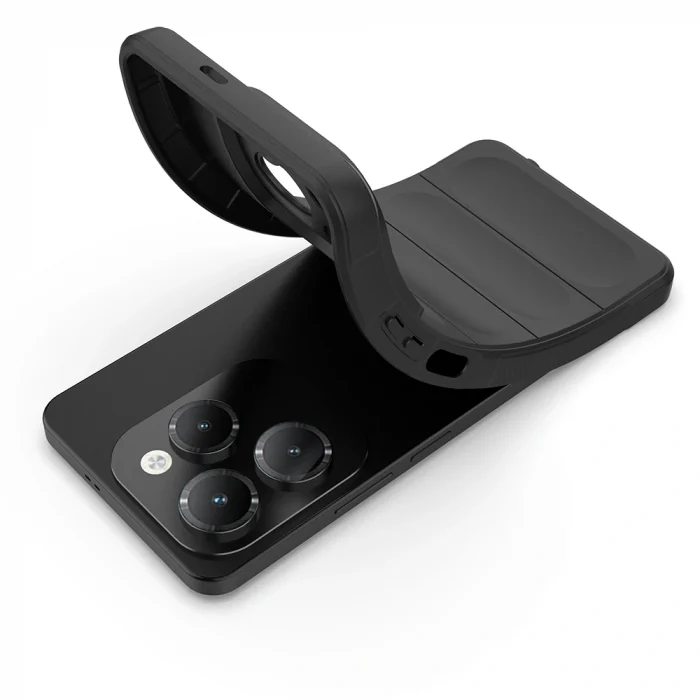 İnfinix Hot 40 Pro Kılıf Esnek TPU Oyuklu Arka Yüzey Tasarımlı Etnik Silikon Kapak