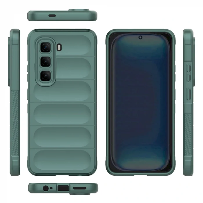 İnfinix Hot 50 4G Kılıf Esnek TPU Oyuklu Arka Yüzey Tasarımlı Etnik Silikon Kapak