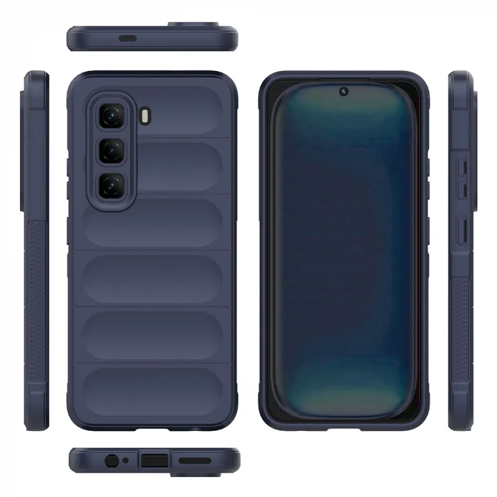 İnfinix Hot 50 Pro 4G Kılıf Esnek TPU Oyuklu Arka Yüzey Tasarımlı Etnik Silikon Kapak